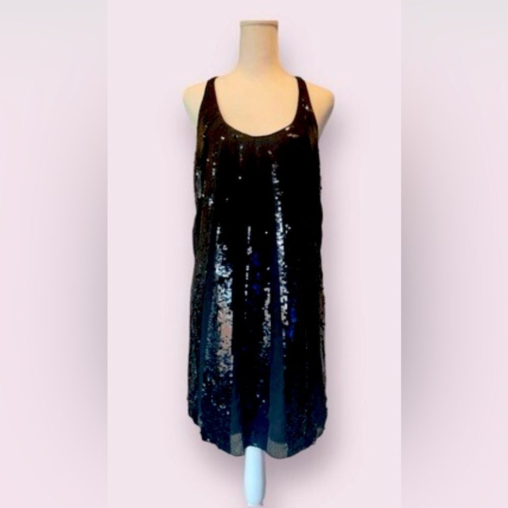 Juicy Couture Black Sequin and Gauze Dress